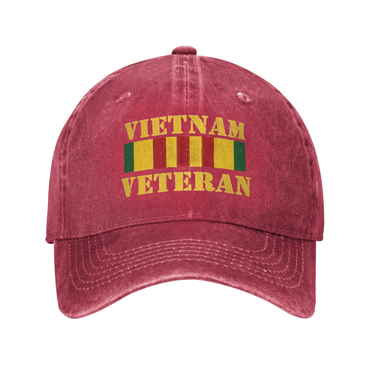 Vintage Veteran Service Medal Baseball Cap