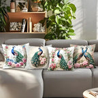 Elegant Peacock Cushions Pillowcase