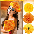 Artificial Carnation Marigold Flower for Diwali, Halloween, and Day of The Dead Party