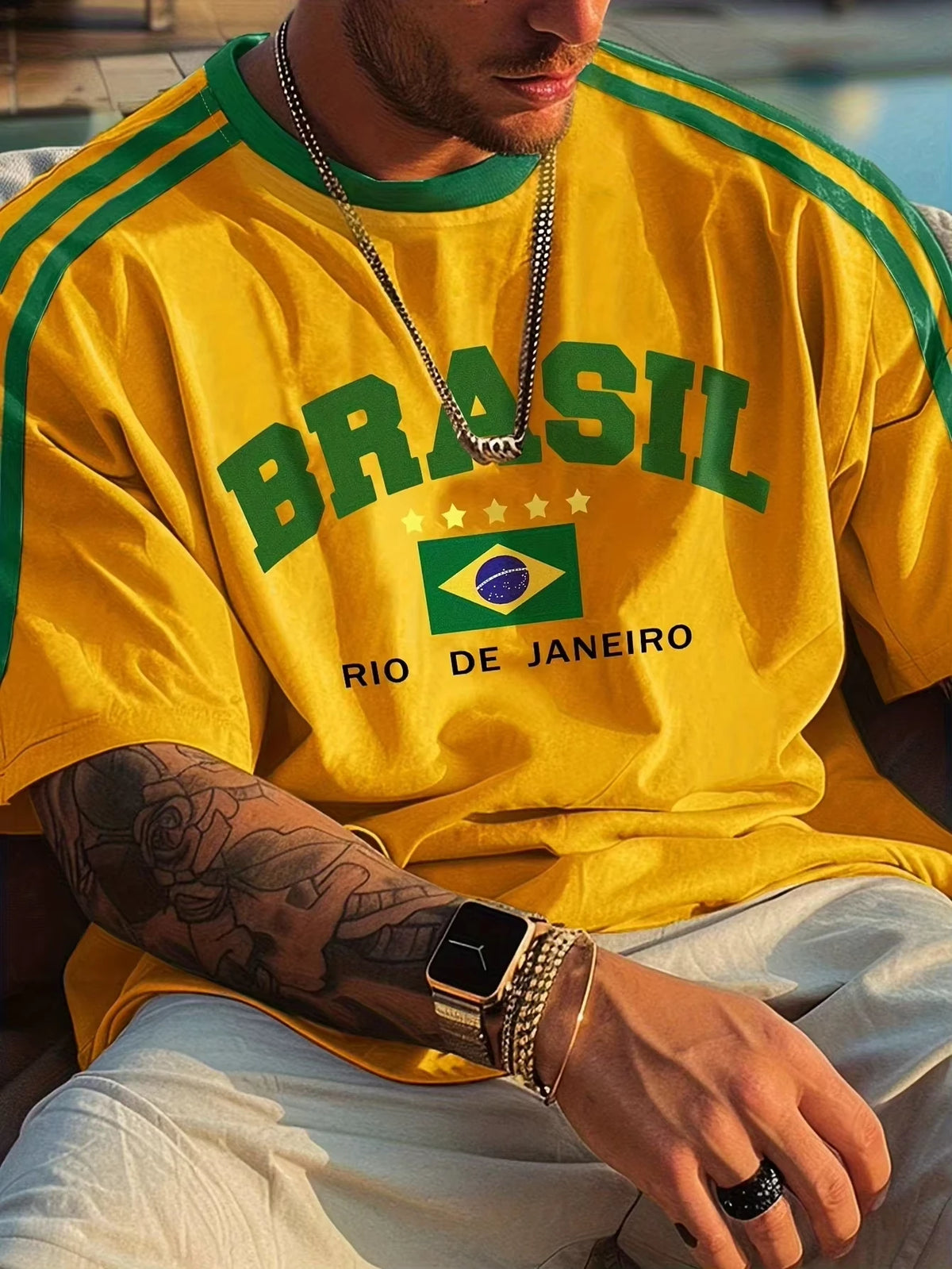 Brazil Rio Flag Tee Shirt