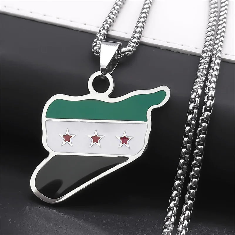 Kurdistan Region Map Necklace