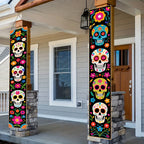 2PCS Mexican Day of The Dead Porch Sign