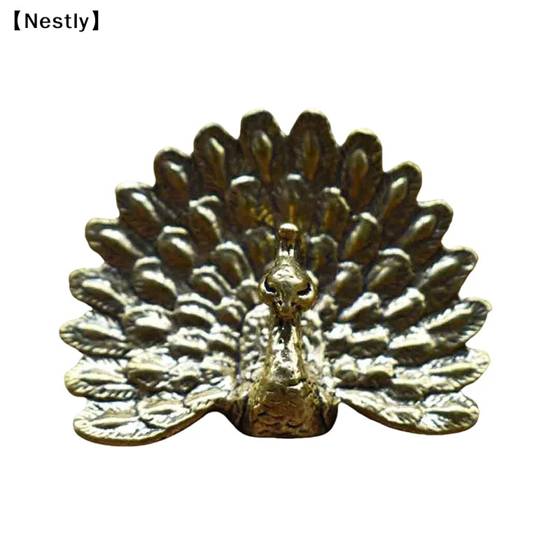 Peacock Statue Vintage Figurine