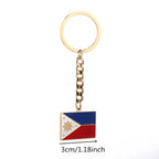 Stainless Steel Philippines Map Keychain