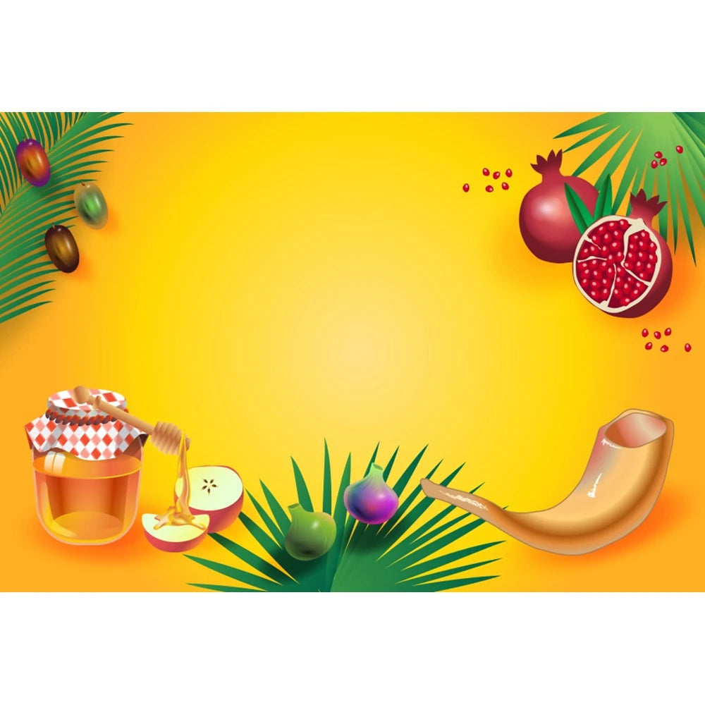 Happy Rosh Hashanah Photography Background Backdrop