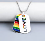 Stainless Steel LGBT Gay Lesbian Love Pride Necklaces