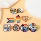 Rainbow Theme Design Love Enamel Brooches Pride To LGBTQ