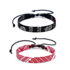 Multicolor Weave Kufiya Patterns Bracelets