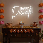 LED Neon Sign Indian Diwali Party