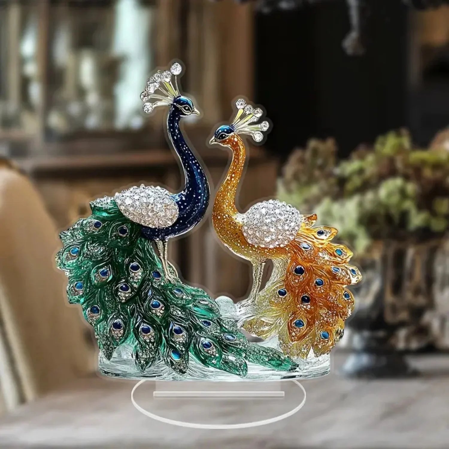 Peacock peacock statue,2D variety of options