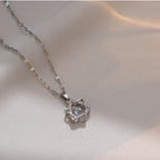 Jewish Magen Star of David Sterling Necklace