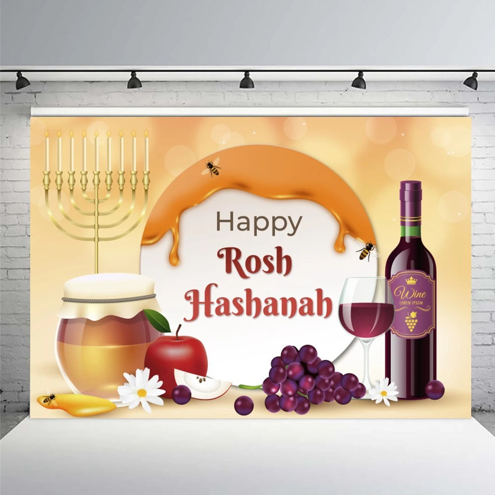 Happy Rosh Hashanah Photography Background