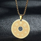 Engraved Star Pendant Necklace