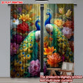 Colorful Peacock Curtains