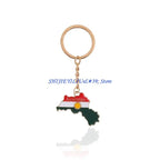 Kurdistan Country Map Flag necklace or keychain