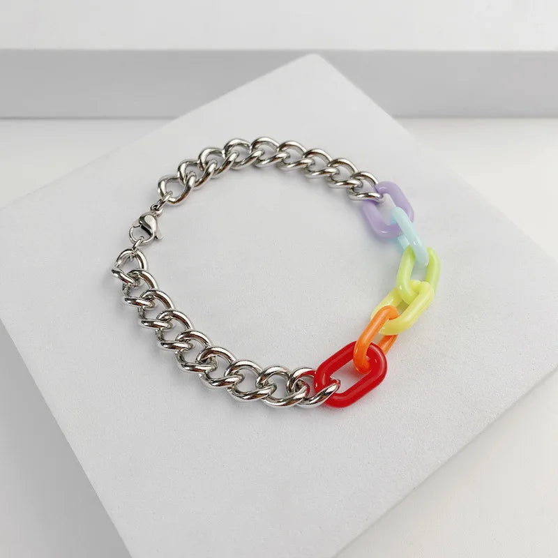 LGBTQ Rainbow Strap Bracelet