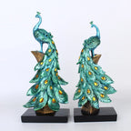 Peacock Decor Statue Sculpture