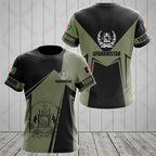Summer Customized Afghanistan Flag Graphic T-shirts