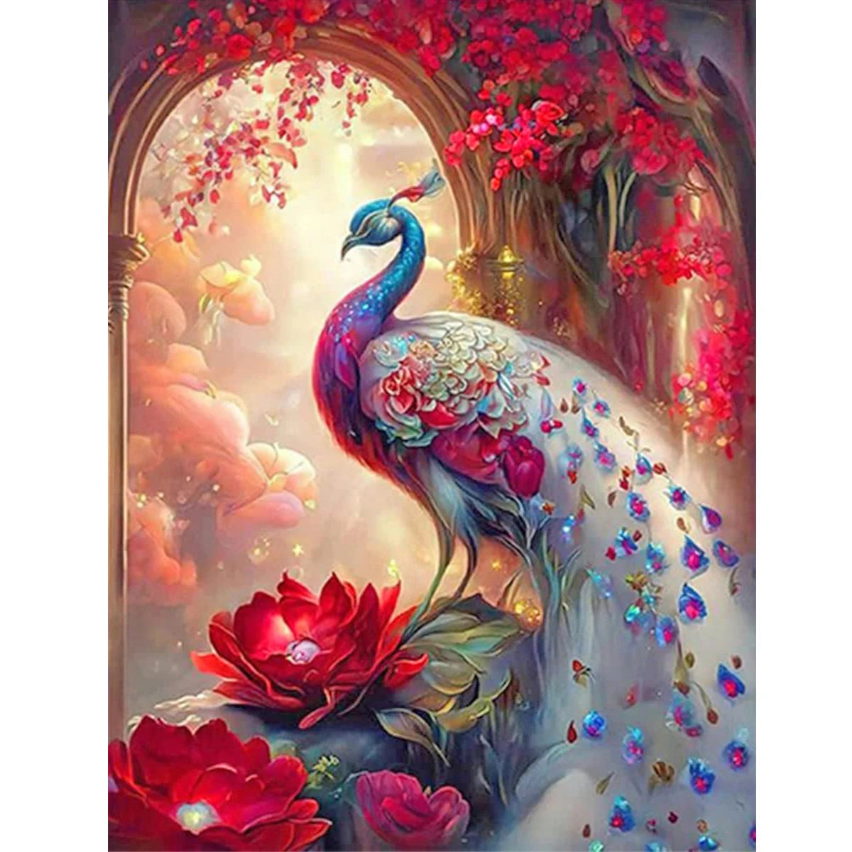 Peacock Diamond Pattern