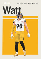 Classic American Football Star Athletes Highlights Achievements Posters