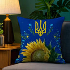 Ukraine Flag Aesthetic Pillow Case