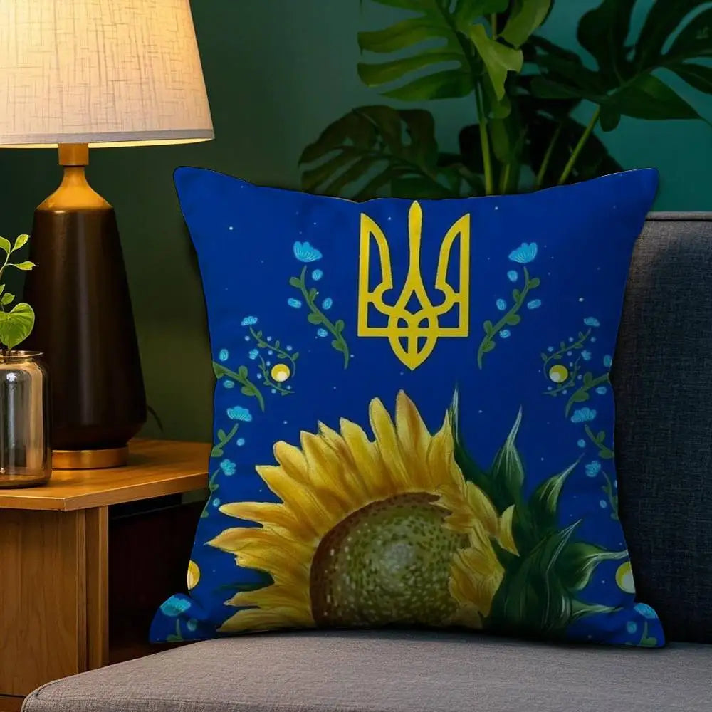 Ukraine Flag Aesthetic Pillow Case