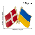 10pc Ukraine Friendship Badge International Collections