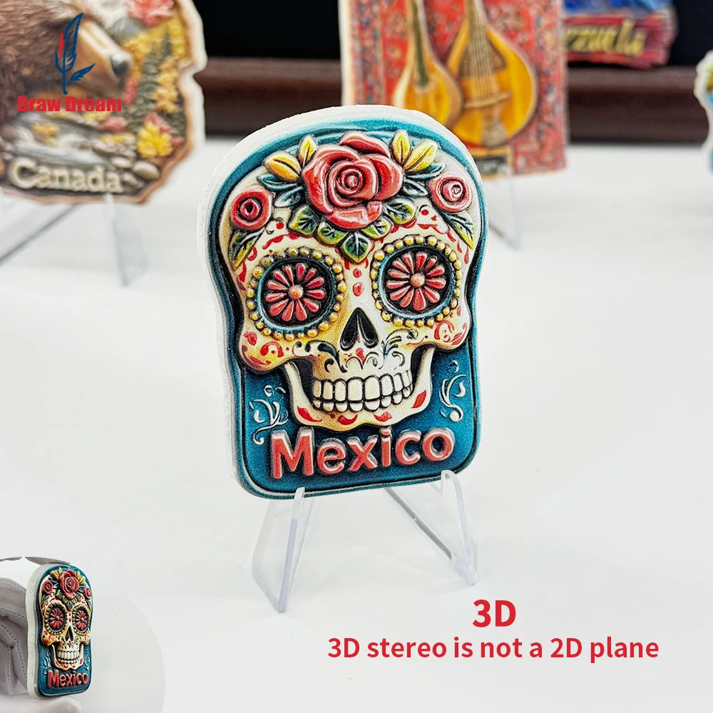 1PC Mexican Day of the Dead Flowers Skeleton