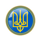 Ukrainian Flag Photo Round Glass