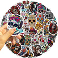 10/30/50PCS Day of the Dead Stickers Skull