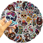 10/30/50PCS Day of the Dead Stickers Skull