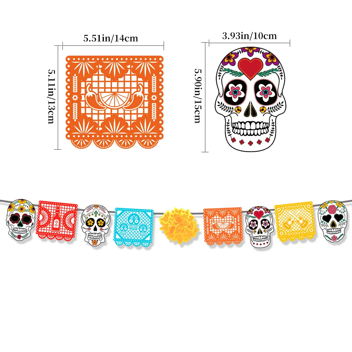 Mexico Day of the Dead Theme Party Hanging Decor