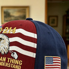 DD-214 Veteran Eagle Trucker Hat American Flag Baseball Cap