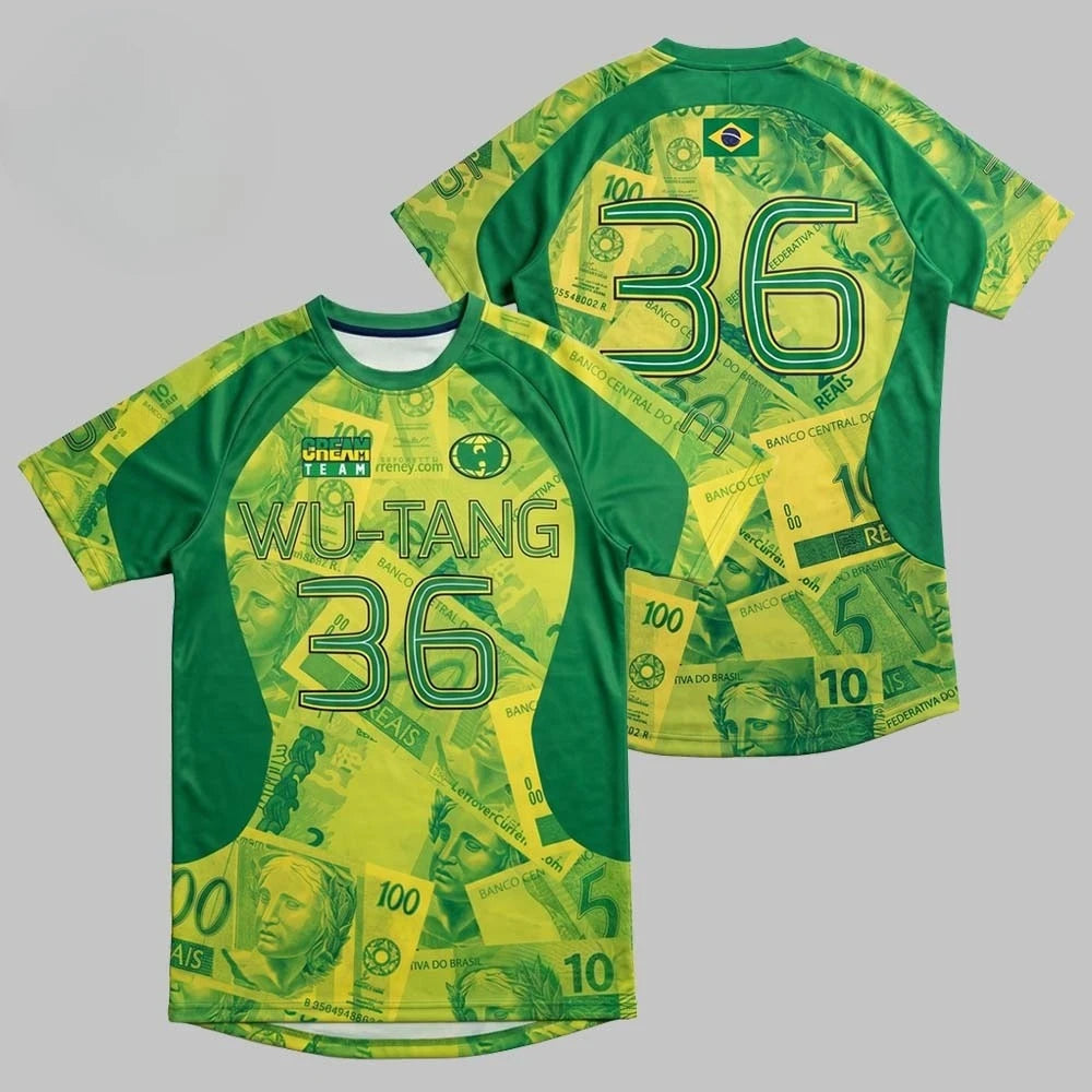 Brazil Football Jersey Print Tee
