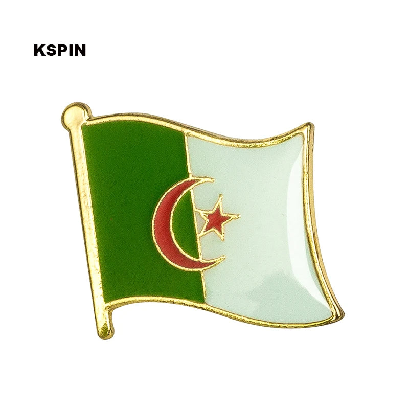 Nepal Flag Badge Brooch
