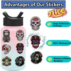 10/30/50PCS Day of the Dead Stickers Skull