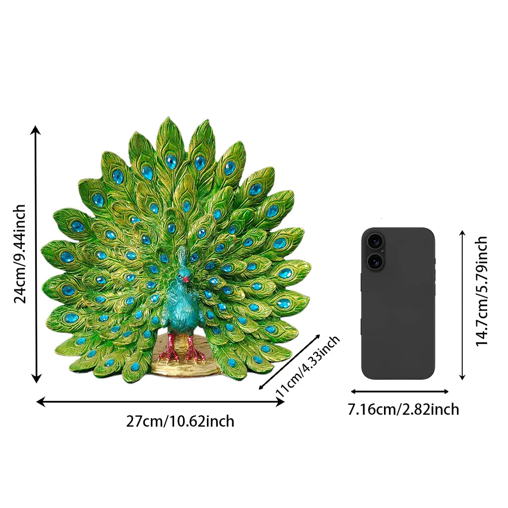Luxury Peacock Figurine
