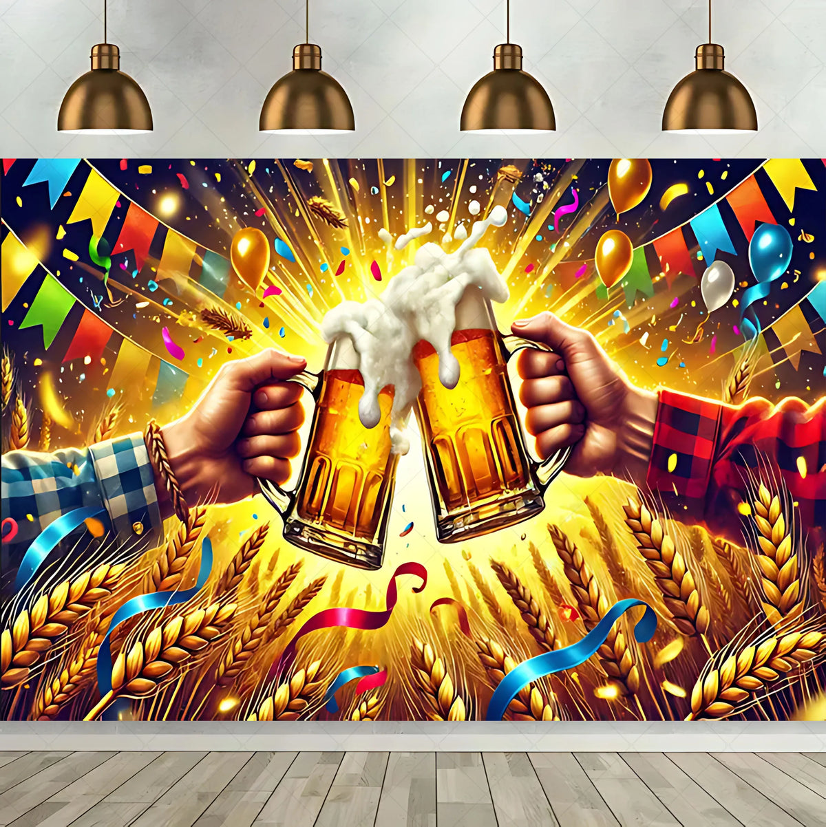 Oktoberfest Beer Theme Celebration Background