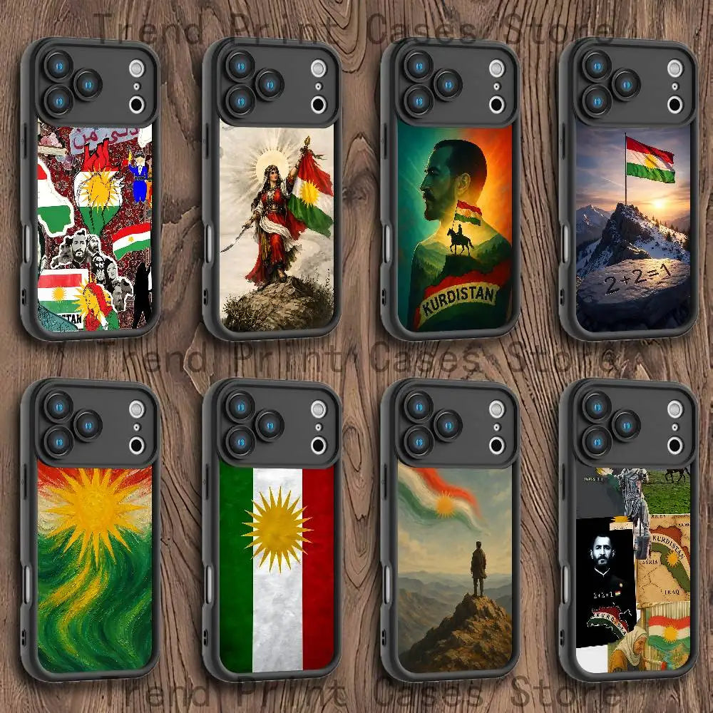 Kurdistan Flag Art Emery Case For iPhones