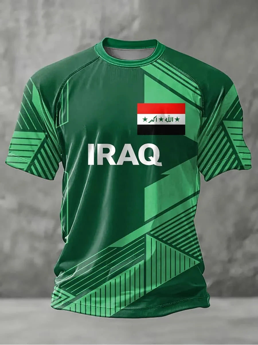 Iraq Team Soccer T Shirt