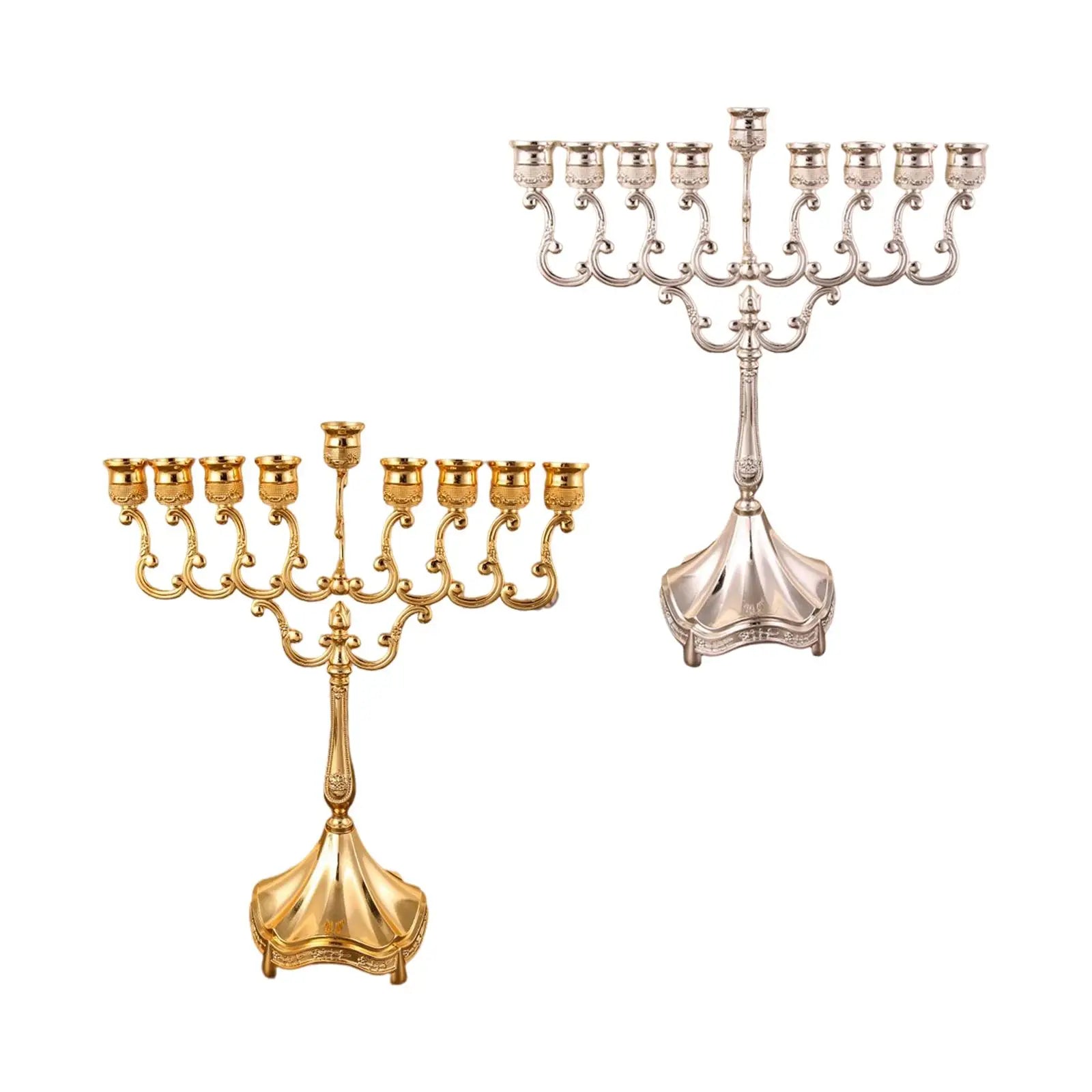 Hanukkah Menorah Candle Stands Tabletop