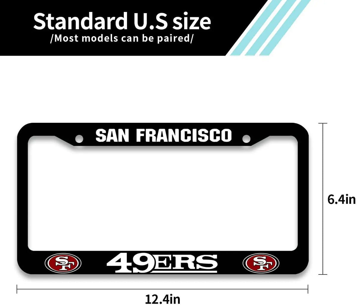 2PCS San Francisco 49ers Novelty License Plate