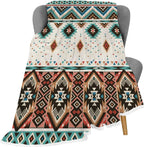 Aztec Throw Blankets, Southwestern Native Tribal Navajo