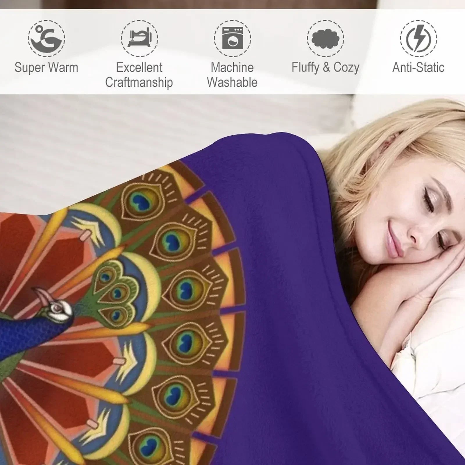 Yazidi Melek Taus Throw Blanket