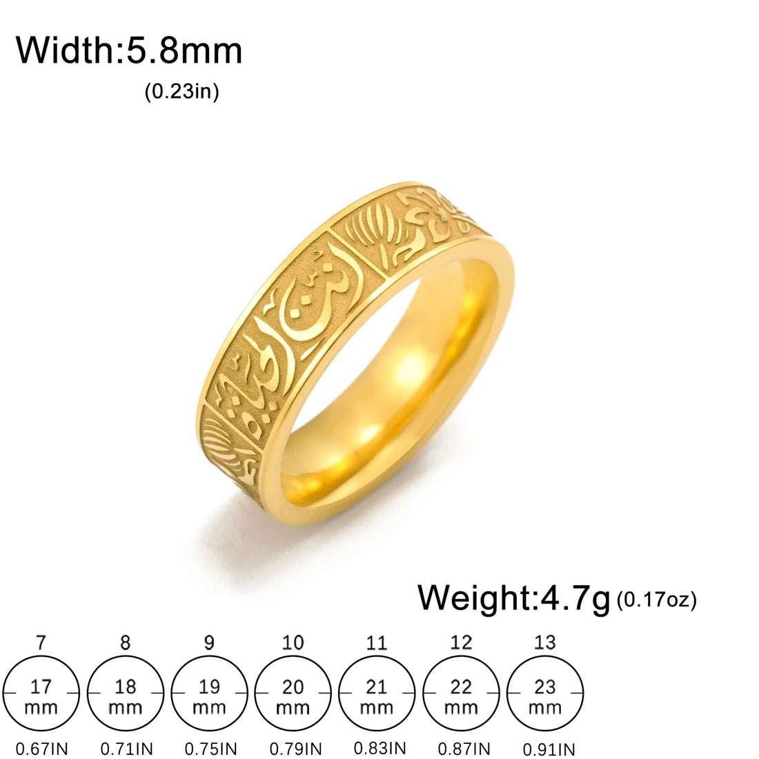 Arabic Letter Ring
