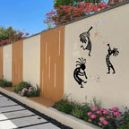Metal Wall Art Native American Flute Player Southwest Decor