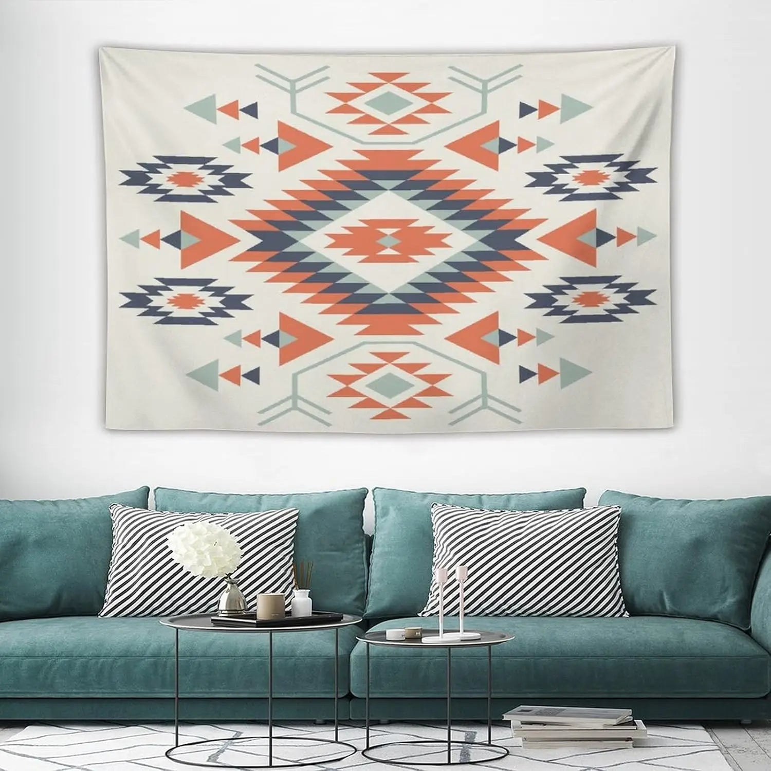 Southwestern Aztec Tapestry Wall Hanging Southwest Native American