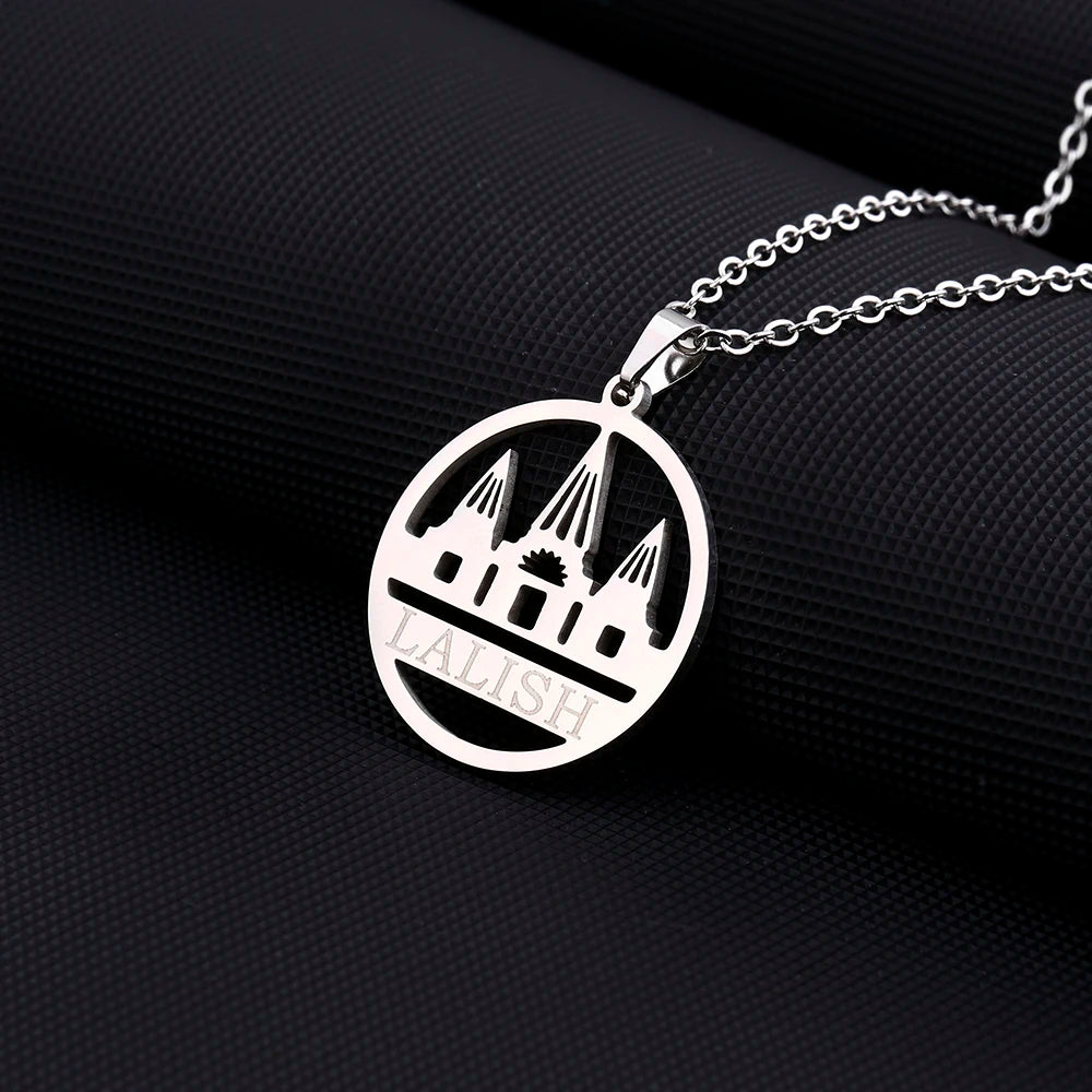 Stainless Steel Yazidi Lalish Peacock Necklace