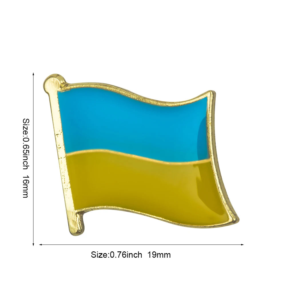 Ukraine Flag Laple Pin Badge