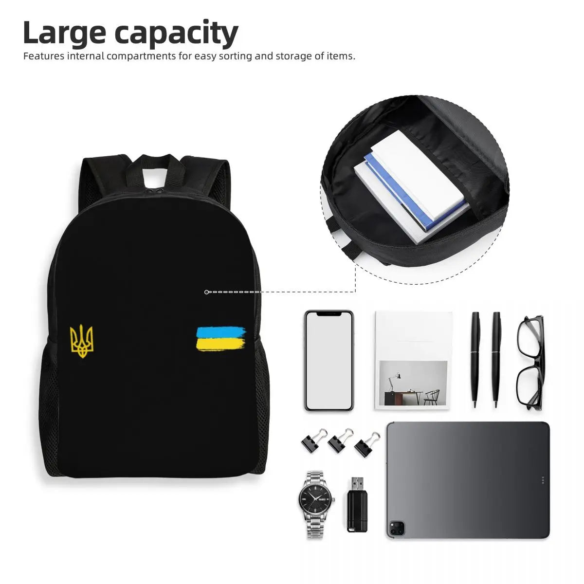 Ukraine Flag Backpack